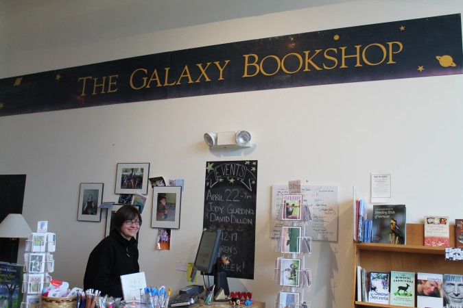 Bookstore manager Sandy Scott sits at the center of The Galaxy