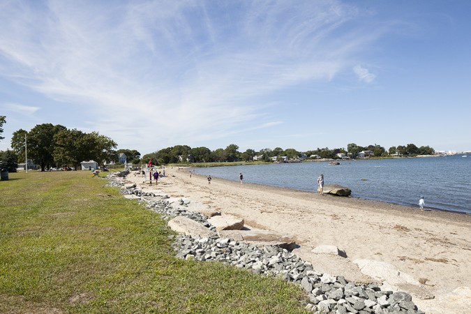 The family friendly town beach just off of Wickford Harbor.