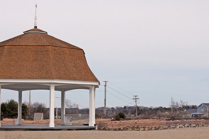 The Hope Hobbs Gazebo in Wells Harbor Community Park comes alive during the summer months.