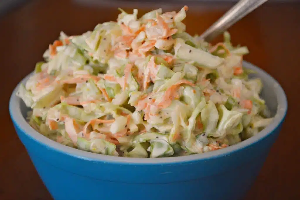 homemade coleslaw