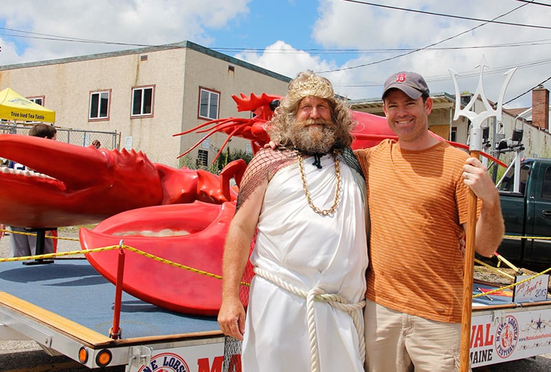 Who could pass up the chance to pose with King Neptune?