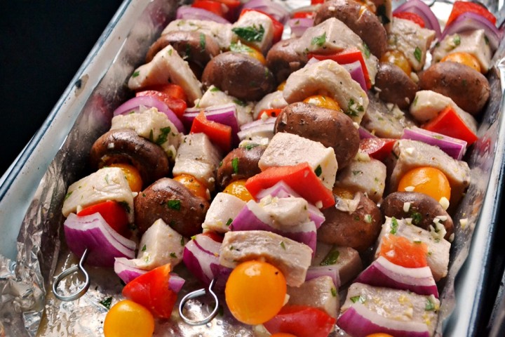 grilled fish kabobs