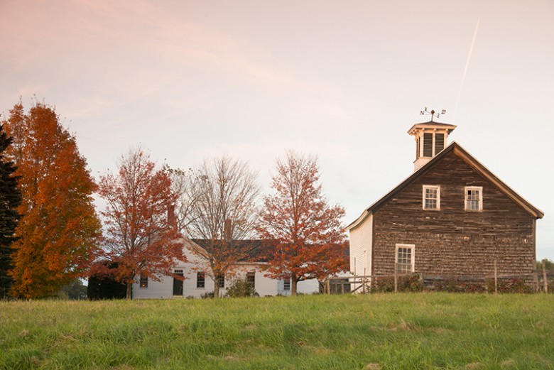 Farmhouse and barn, Whitefield, ME.
