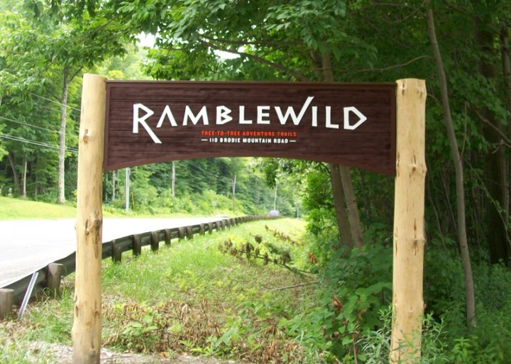Ramblewild Entrance Sign