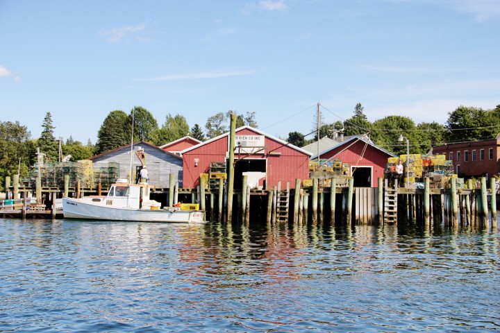 C.H. Rich & Co. is seafood purveyor and privately owned lobster pier where lobstermen unload and also sell their day's haul.