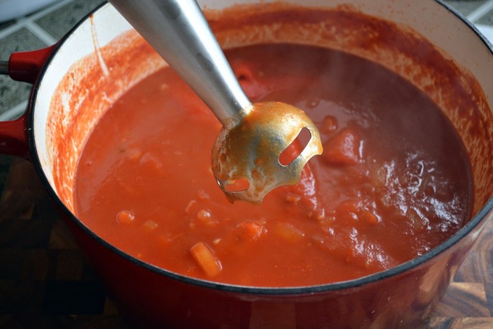 pureed red pepper soup