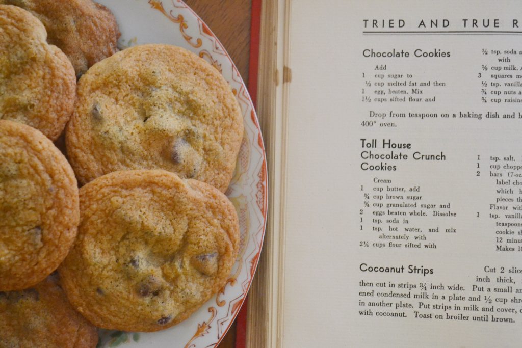 vintage toll house recipe for chocolate chip cookie