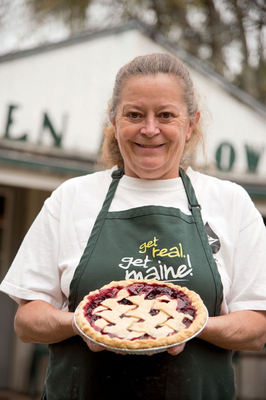 Blue-ribbon pie baker Phyllis Wheeler of Green Hollow Orchard.