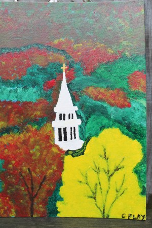 Viola's painting of our northcountry foliage 