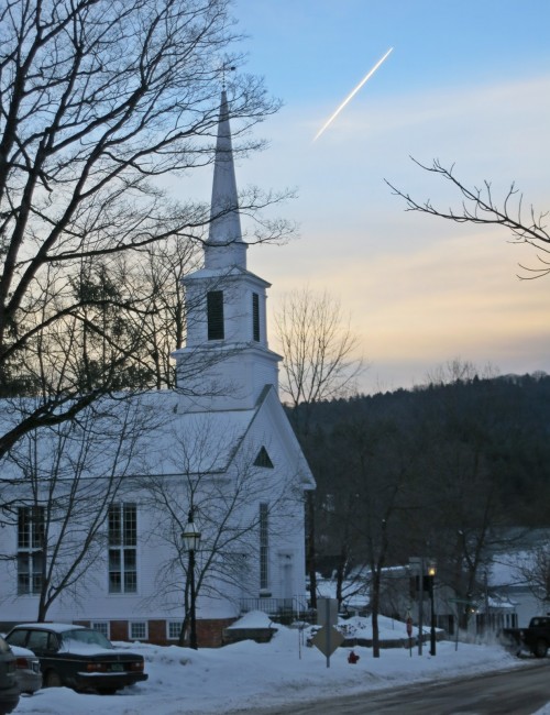 grafton white church dawn