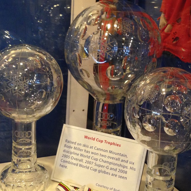 … to the World Cup globes and Olympic hardware more recently won by Cannon’s own Bode Miller.