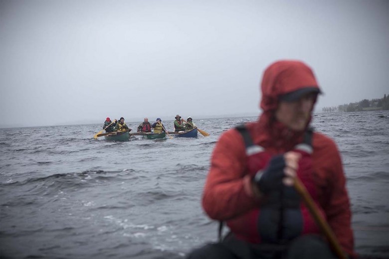 Despite the adverse conditions, the chance to paddle together that first day bonded the crew for the two weeks ahead. 