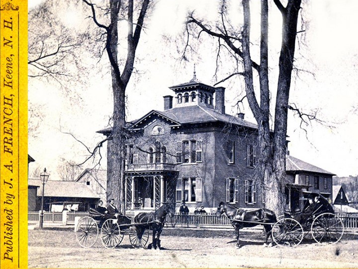 The George W. Ball House, taken sometime in the late 1800s.