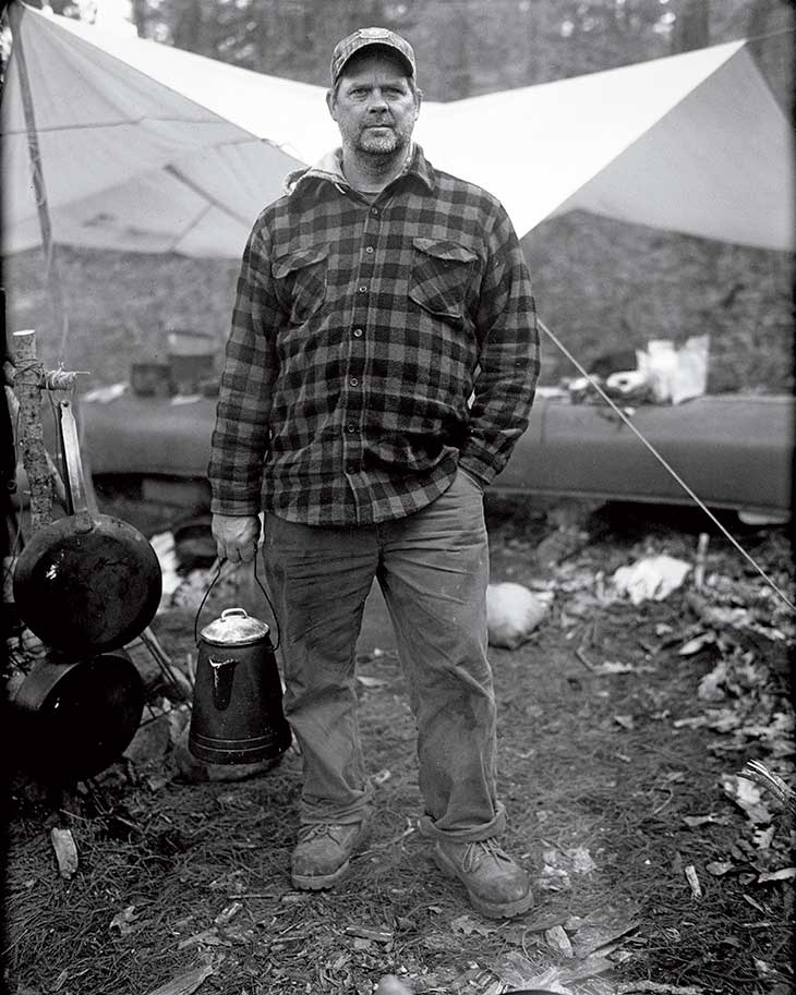 And he would have respected Glen Horne of Coyote Ridge Guide Service and Outfitting, shown here holding the coffee he made each day.