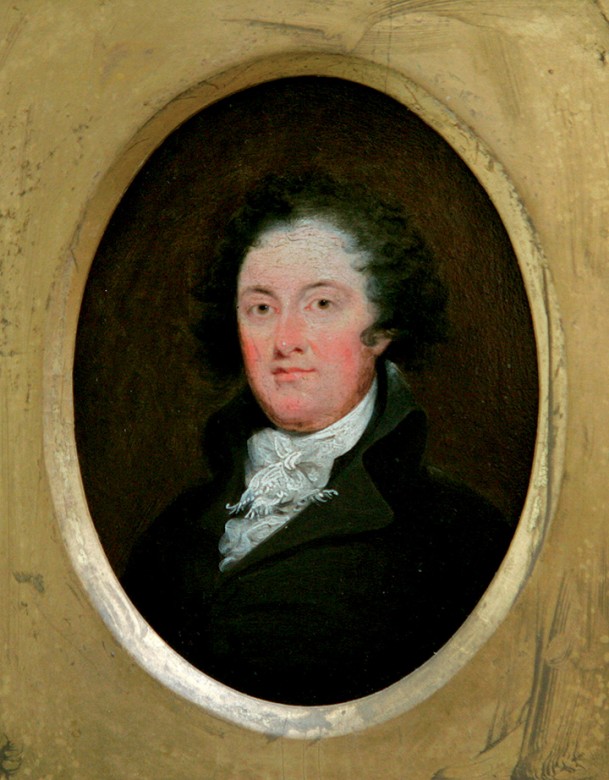 A portrait of Christopher Gore by John Trumbull.