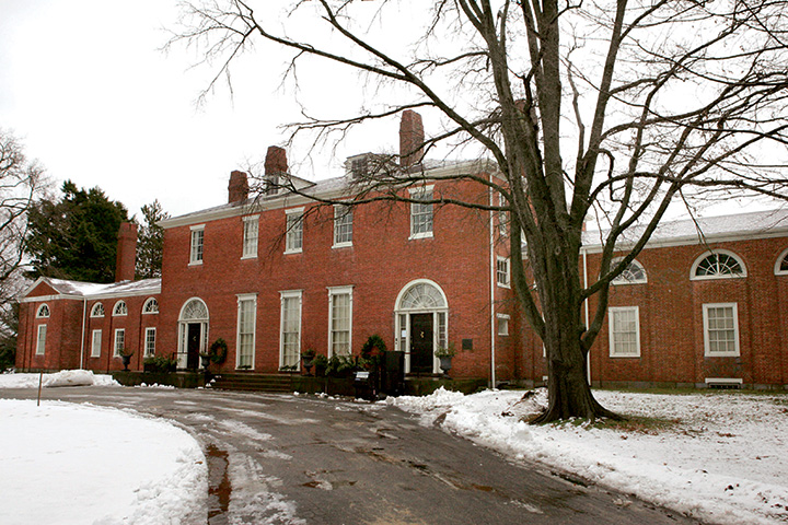 The mansion at Gore Place in Waltham, Massachusetts, was built in 1806 for Rebecca and Christopher Gore, governor of the Commonwealth and later a U.S. senator.