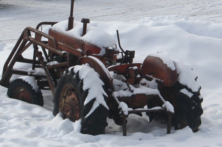 Tractor in Snow