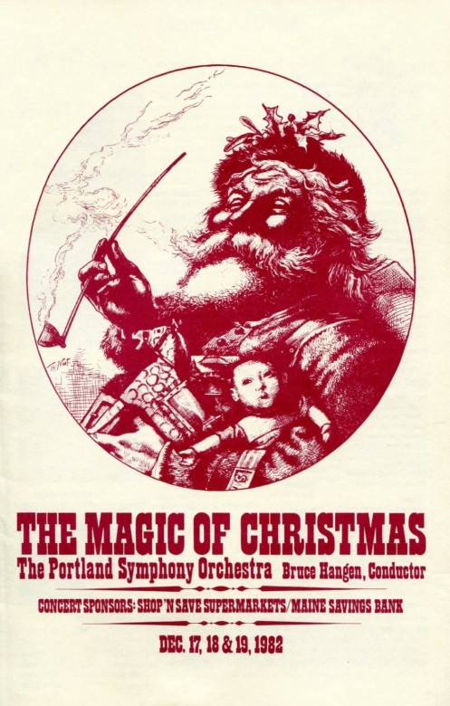 1982: The Magic of Christmas concert program cover.