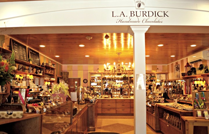 Paula Burdick, wife of Larry Burdick, used the skills she learned from The Fashion Institute of Technology and her time spent in Paris to help design the shops. 