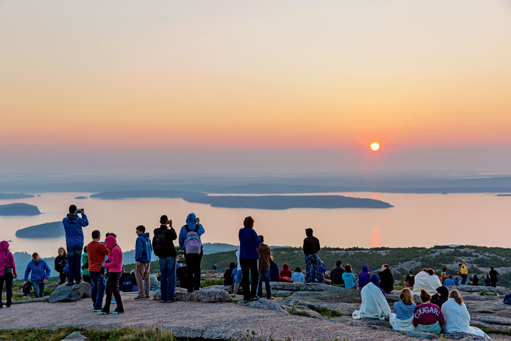 Sunrise on Cadillac Mountain