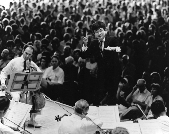 Seiji Ozawa's first performance with the BSO at Tanglewood on August 16, 1964. 