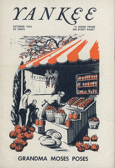 October 1954 | An untitled piece of a farmstand  by Beatrix Sagendorph 