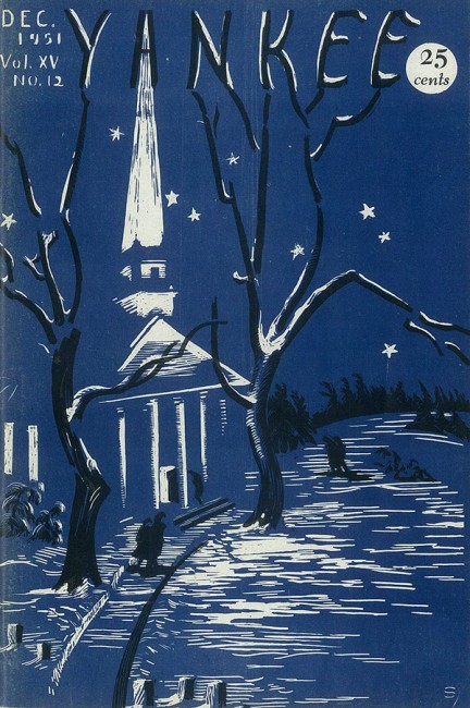 December 1951 | A Church at midnight by Beatrix Sagendorph