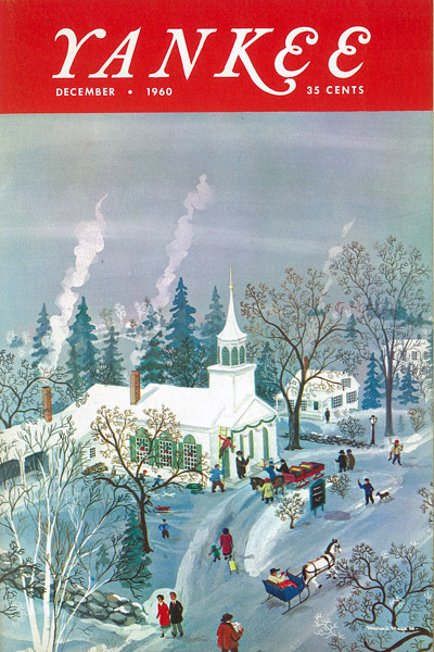 December 1960 | A painting that shows the First Congregational Church in Dighton, Mass., by Maxwell Mays