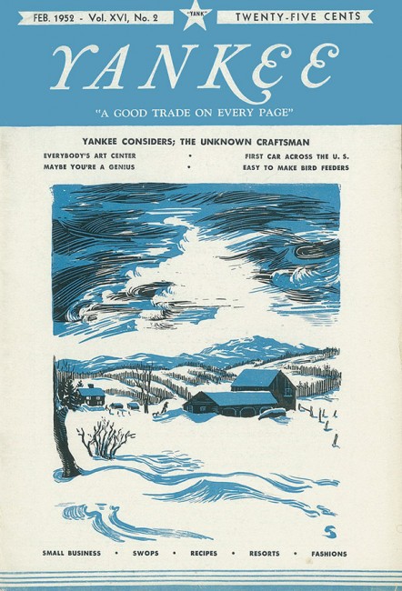 February 1952 | A farm after a blizzard by  Beatrix Sagendorph 