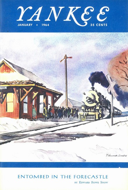 January 1964 | A painting of Wayland Station by Wenderoth Saunders 