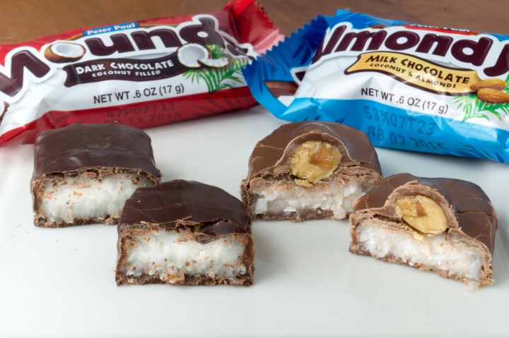 mounds almond joy candy