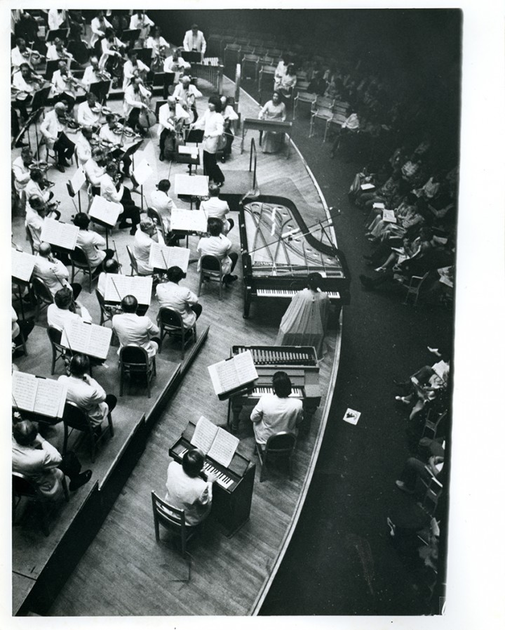 Seiji Ozawa leads the BSO in Turangalîla-Symphonie at Tanglewood on August 16, 1975.