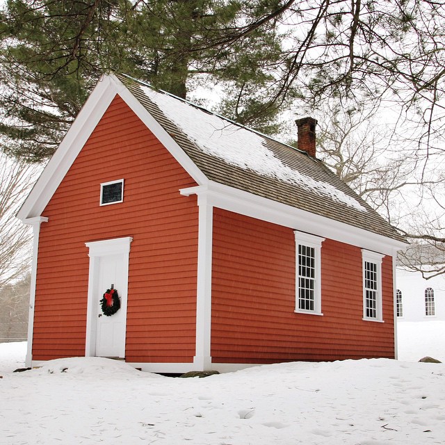 Redstone Schoolhouse in Sudbury, Massachusetts. Some believe this is the school mentioned in "Mary Had a Little Lamb."