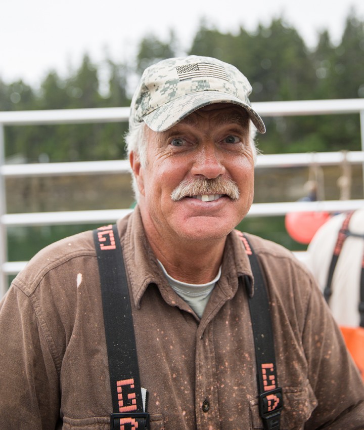 A. Michael Faulkinham, an independent Maine fishermen and member of the Winter Harbor Lobster Coop since 1974.
