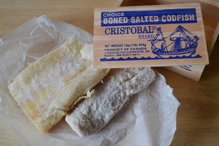 A box of salt cod is a familiar sight to many Yankees.
