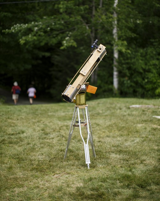Constructed by Ivano Dal Prete of New Haven, Connecticut and Verona, Italy. Prete has his doctorate in history and was first introduced to the Stellafane crowd while he was a lecturer at Yale University. His telescopes are “beautiful and functional,” says Slater. 