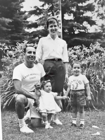 Jon with parents Myles and Sue Marcus and baby sister Julie, 1964.
