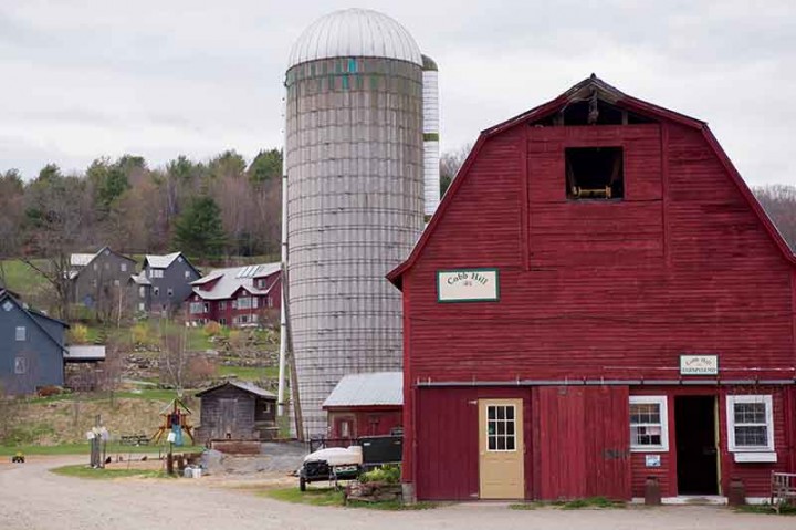 The dairy farm is operated by members of the community.