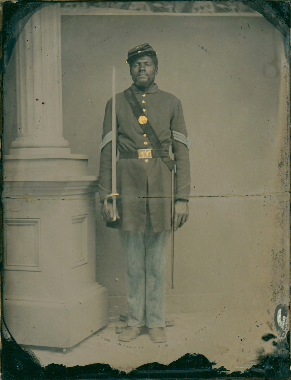 Sergeant Henry F. Steward (c. 1840–1863) was a Michigan farmer who made his way to Boston and enlisted in the 54th Massachusetts, for which he also recruited additional volunteers. He was wounded during the assault on Fort Wagner on July 18, 1863, and died of dysentery in September at the camp hospital on Morris Island, South Carolina.