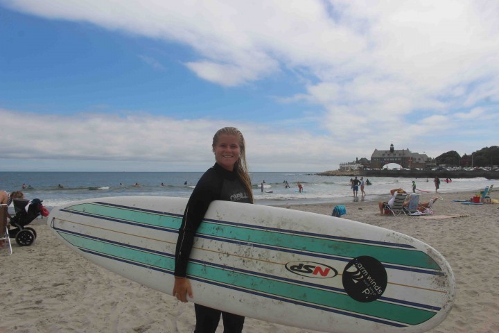 Abby Ellis, surf instructor