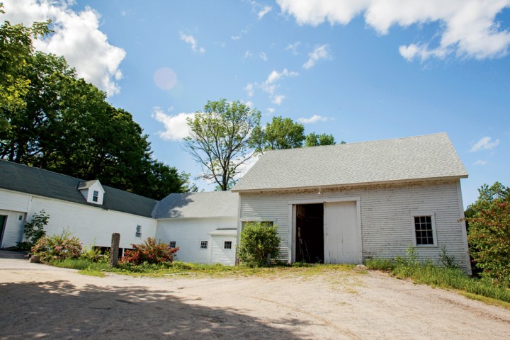 Several of the property’s attached barns.