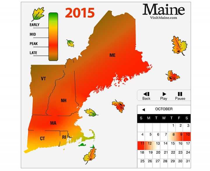 Yankee Magazine's Foliage Timeline