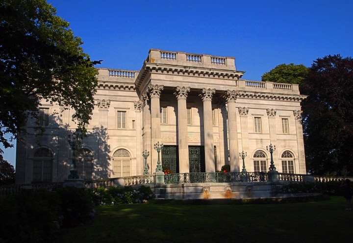 West-facing front facade of Marblehouse