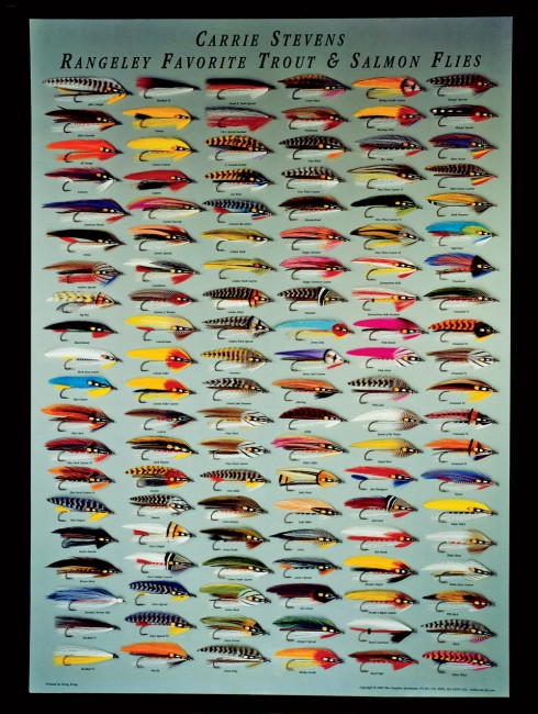 Rangeley Favorite Trout and Salmon Flies, created by Carrie Stevens.