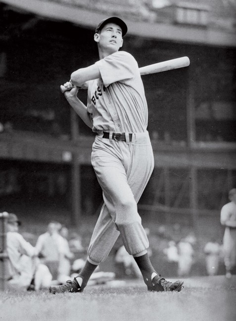 Slugger Ted Williams at New York’s Yankee Stadium, May 23, 1941.