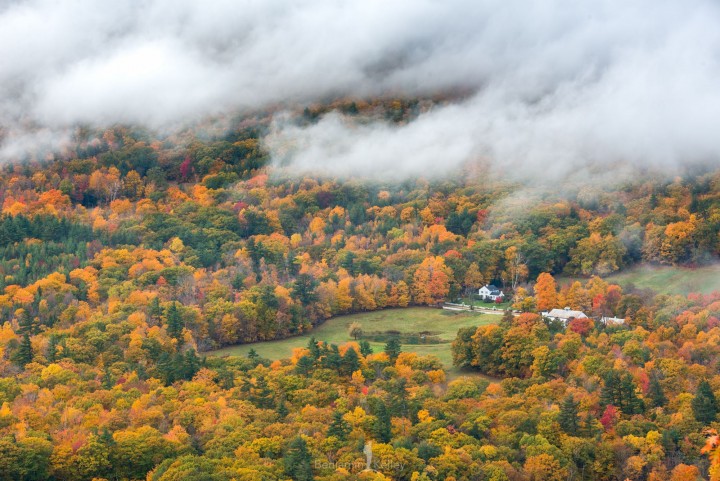 Hillsides still showing great color around Squam Lake.  Captured 10-26-15