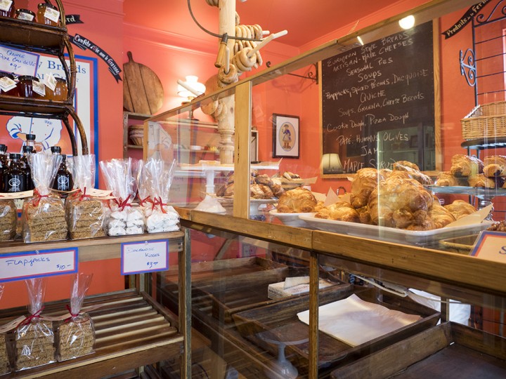 The offerings inside Salisburg Breads include freshly made croissants and breads.