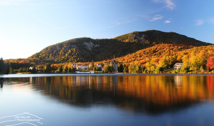 The fall foliage seems to be brightest and earliest near water.  Taken 10-3-15 In Dixville Notch.