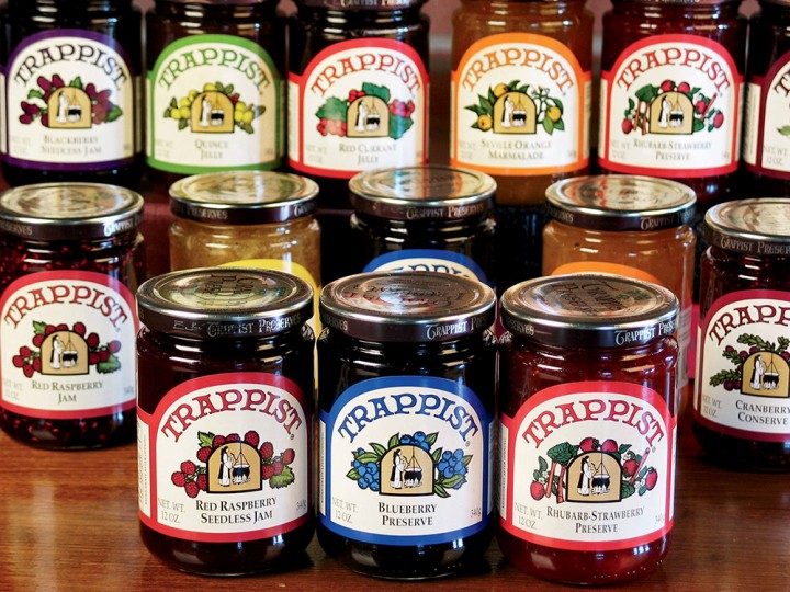 The abbey’s Trappist Preserves brand of all-natural jams and jellies was founded in 1954 and is today a thriving business, featuring a line of some 30 flavors.