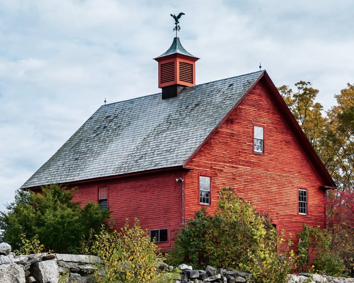 Rustic Red Barn, New Hampshire 
